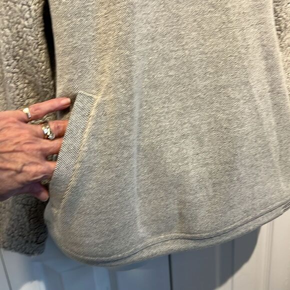 Prana Light‎ Grey Wool Blend Pullover Sweatshirt Size M - Picture 5 of 14